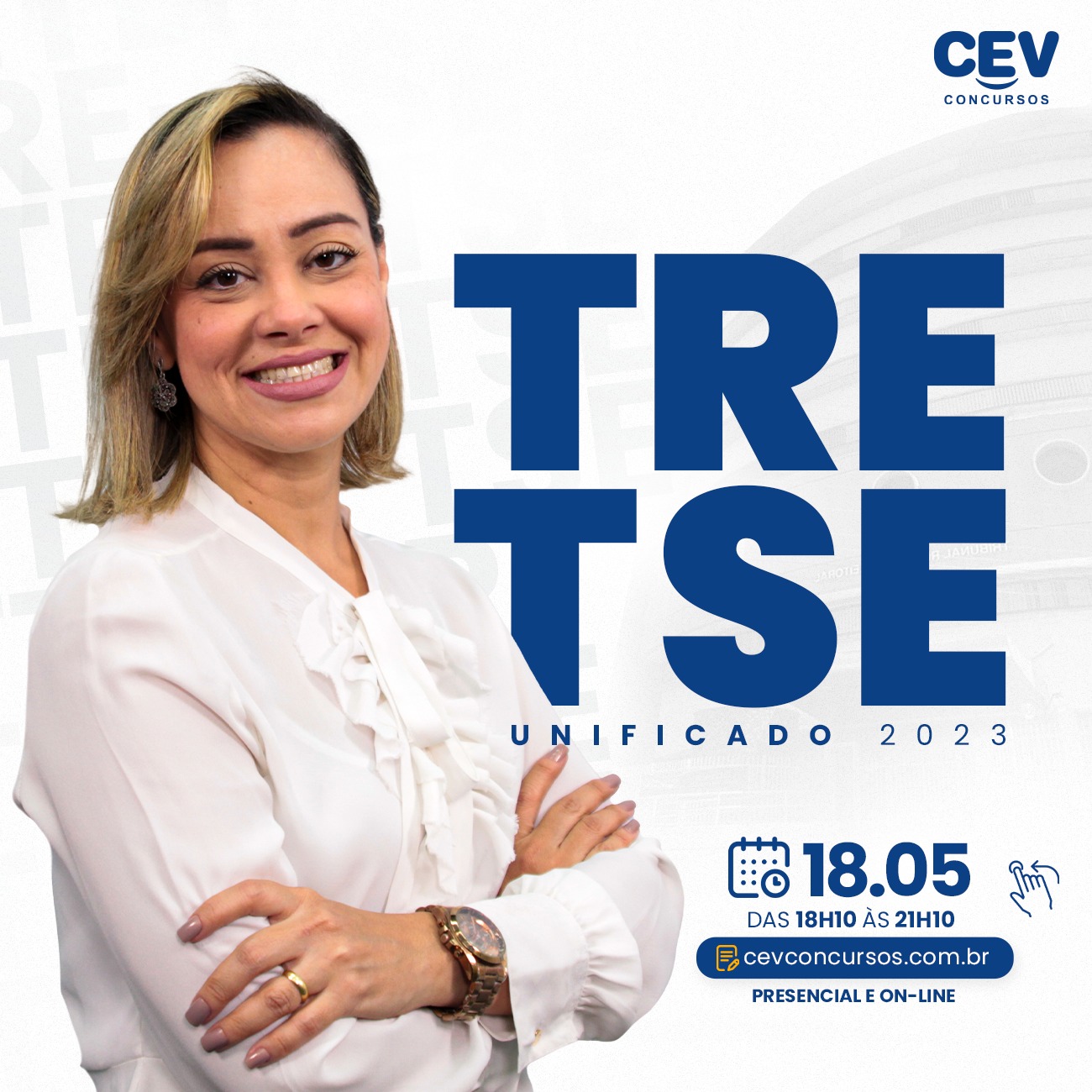 Aulão com Lísnia Rodrigues anuncia nova turma do TRE-TSE Unificado em breve