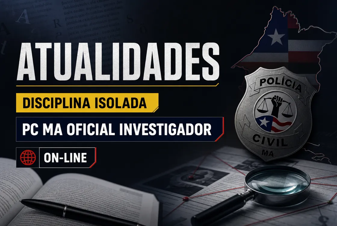 ATUALIDADES (DISCURSIVA)  - DISCIPLINA ISOLADA: PCMA 100 - CURSO INTENSIVO PARA OFICIAL INVESTIGADOR (ON-LINE)