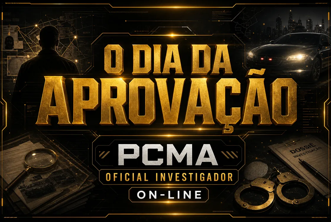 O DIA DA APROVAÇÃO: PCMA - OFICIAL INVESTIGADOR - ONLINE