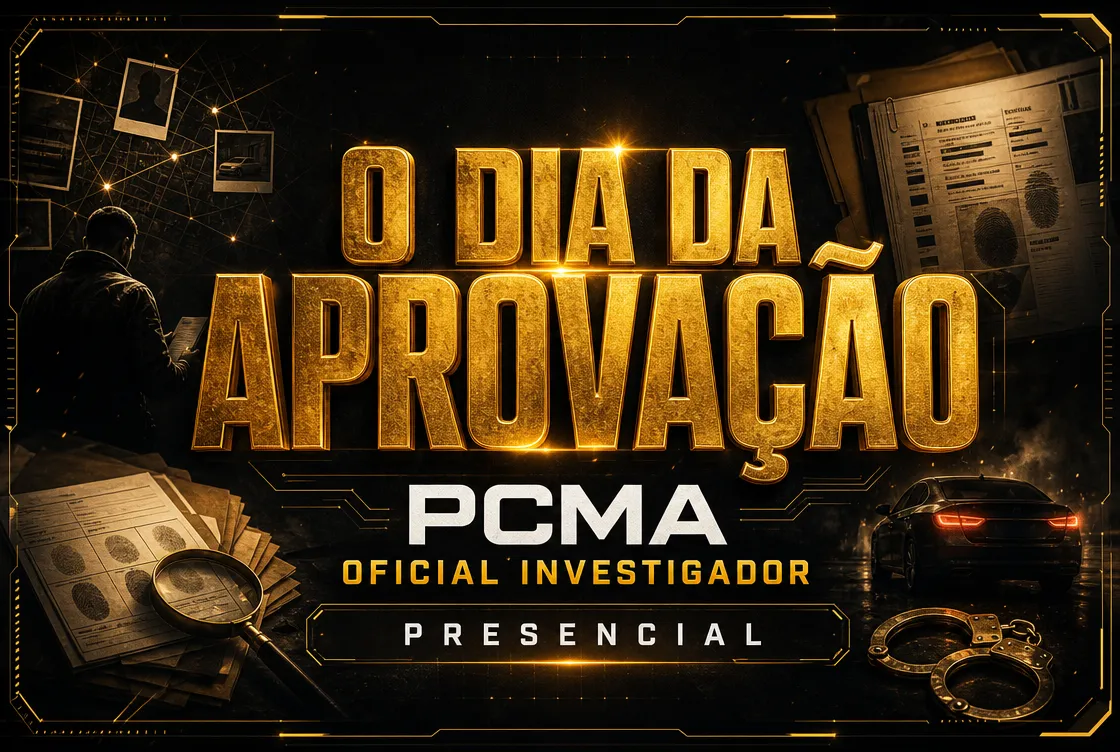 O DIA DA APROVAÇÃO: PCMA - OFICIAL INVESTIGADOR - PRESENCIAL