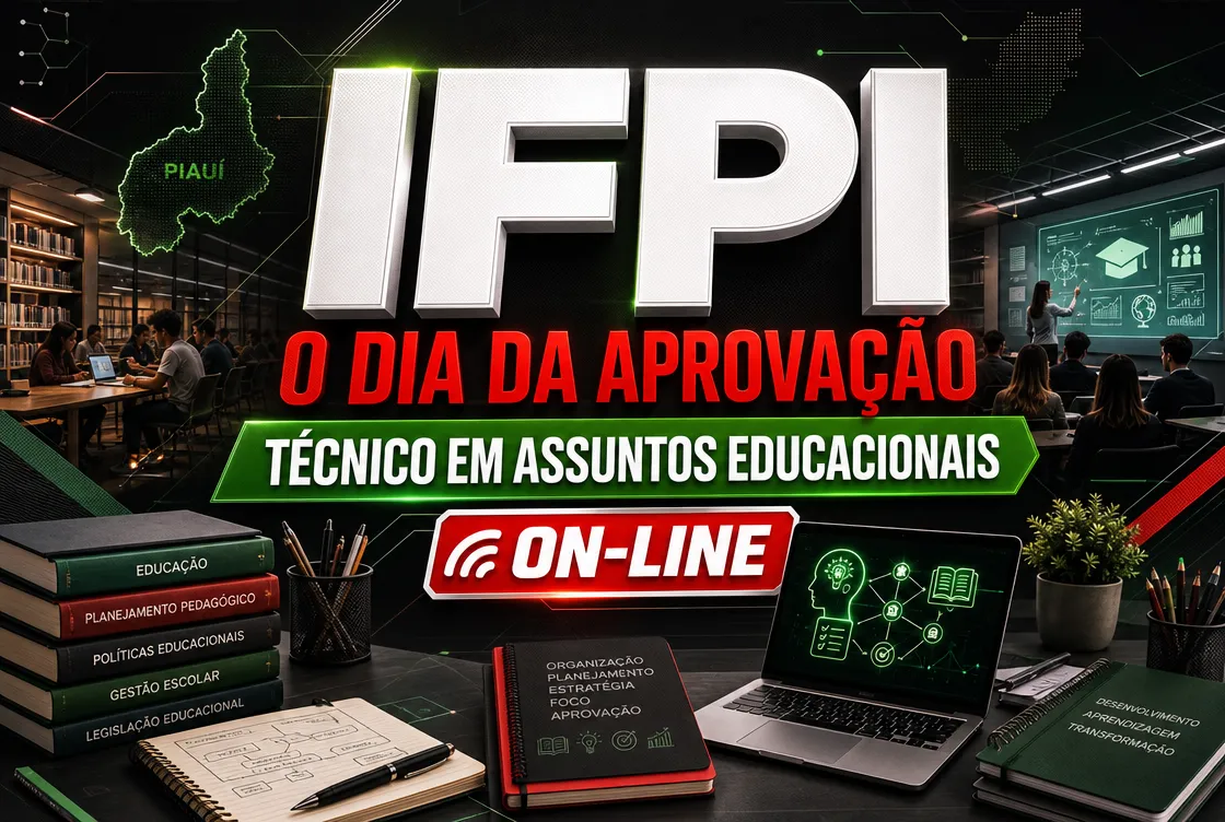 O DIA DA APROVAÇÃO: IFPI – TÉCNICO EM ASSUNTOS EDUCACIONAIS - ONLINE