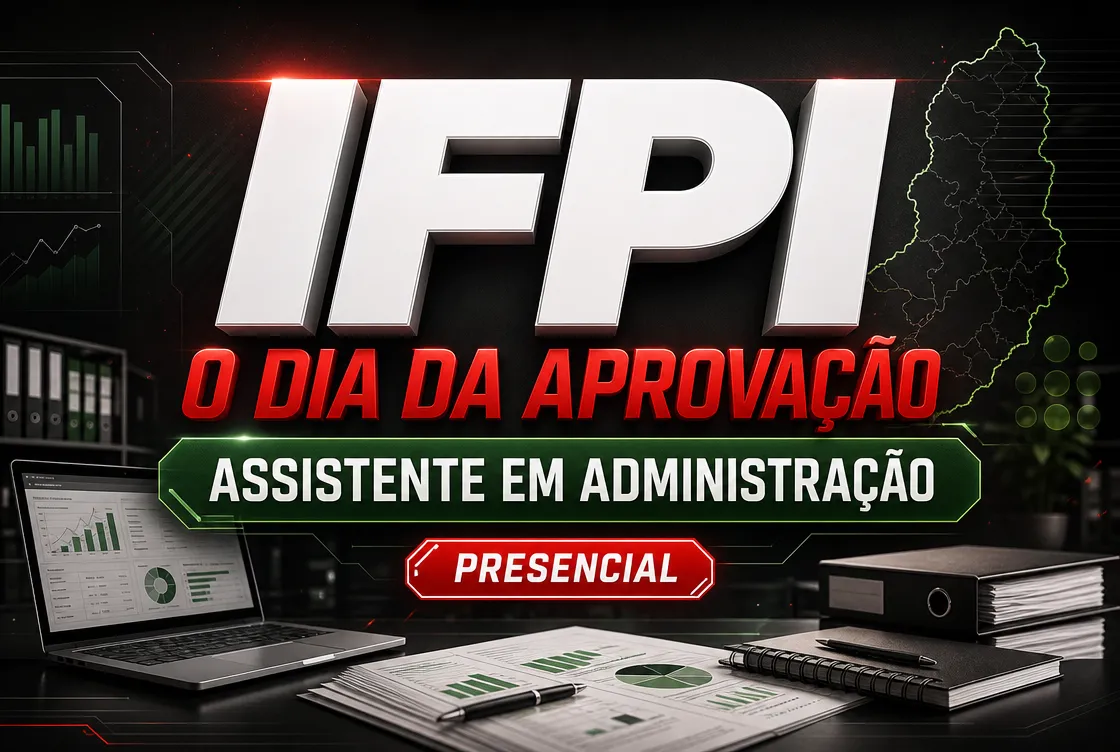 O DIA DA APROVAÇÃO: IFPI – ASSISTENTE ADMINISTRATIVO - PRESENCIAL