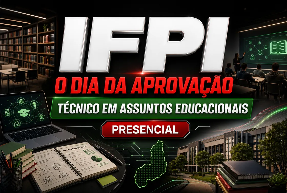 O DIA DA APROVAÇÃO: IFPI – TÉCNICO EM ASSUNTOS EDUCACIONAIS - PRESENCIAL