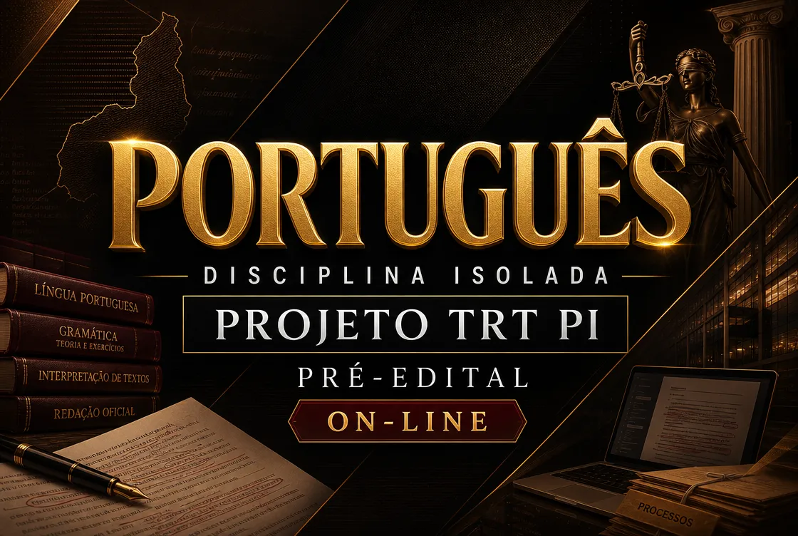 PORTUGUÊS - DISCIPLINA ISOLADA - PROJETO TRT PI – PRÉ EDITAL (ON-LINE)