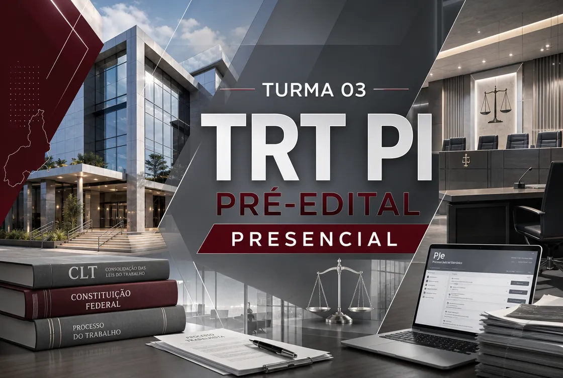 TURMA 03: TRT PI – PRÉ EDITAL PRESENCIAL
