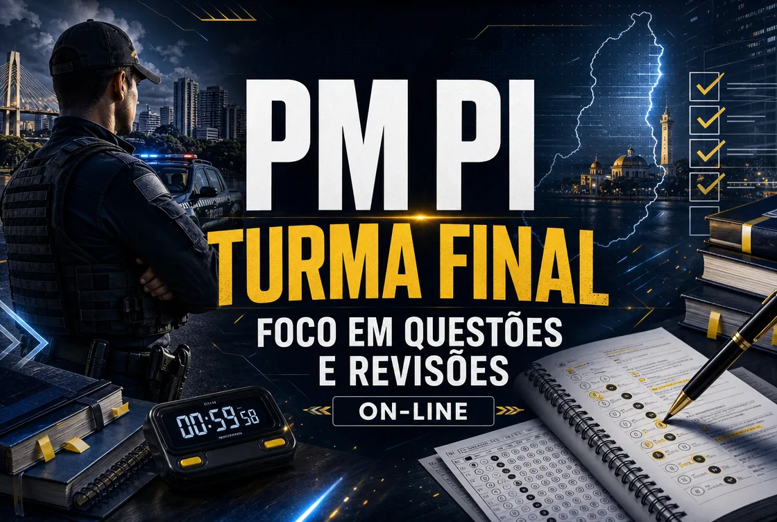 PM PI: TURMA FINAL – FOCO EM QUESTÕES E REVISÕES ONLINE