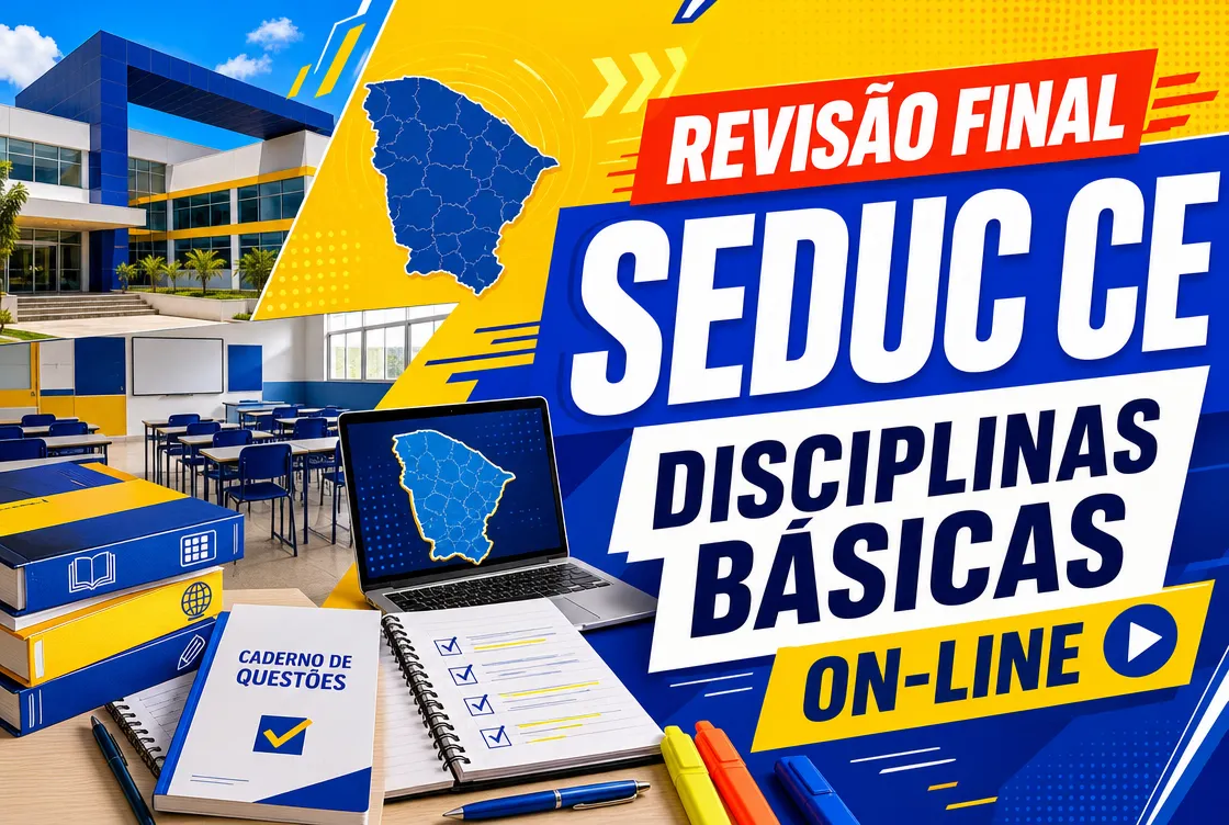 REVISÃO FINAL SEDUC CE – DISCIPLINAS BÁSICAS - ONLINE