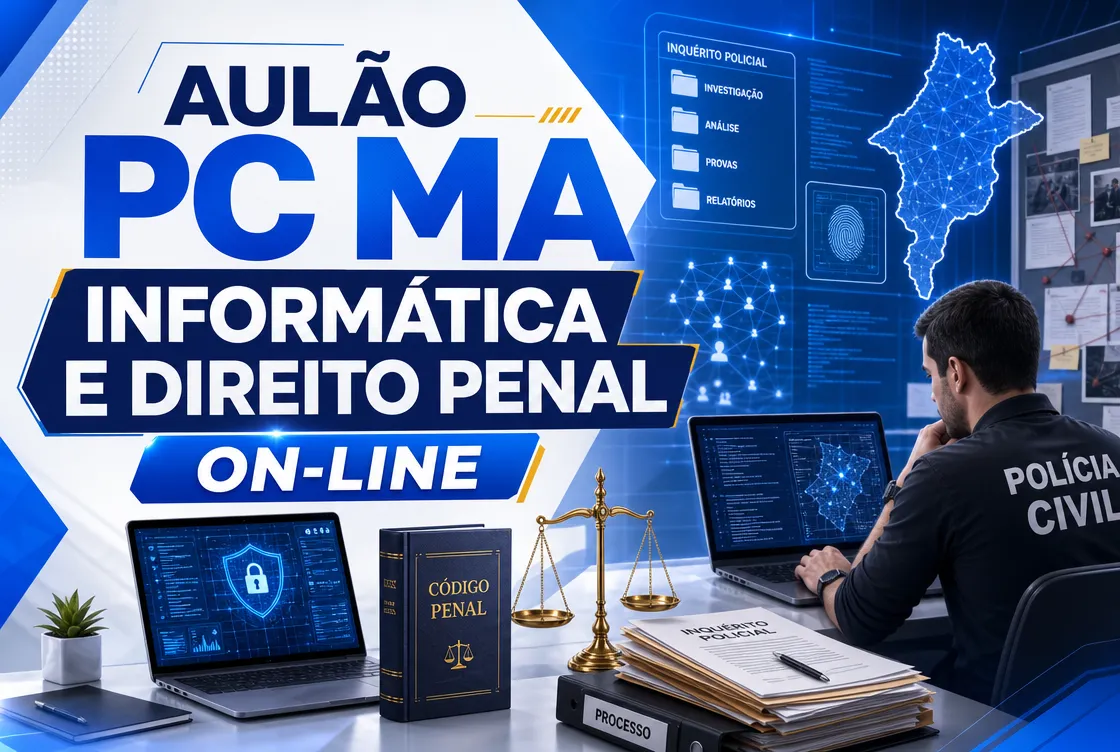 AULÃO PC MA: INFORMÁTICA E DIREITO PENAL - ONLINE